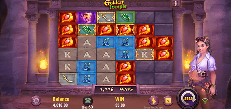 JILI Golden Temple Slot - Golden Frame Symbol