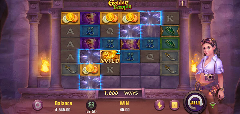 JILI Golden Temple Slot - Multi-Eliminated Wild Symbol 2