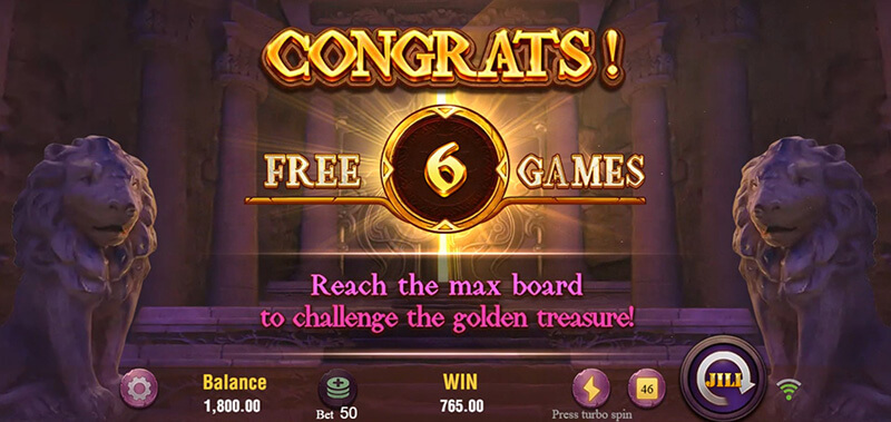 JILI Golden Temple Slot - 6 Free Spins