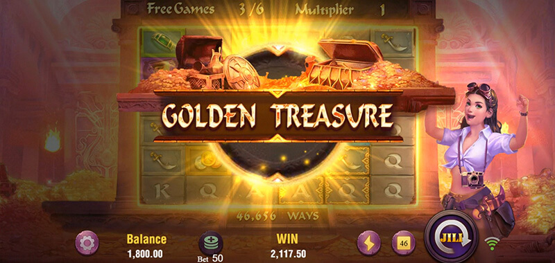 JILI Golden Temple Slot - Golden Treasure mode