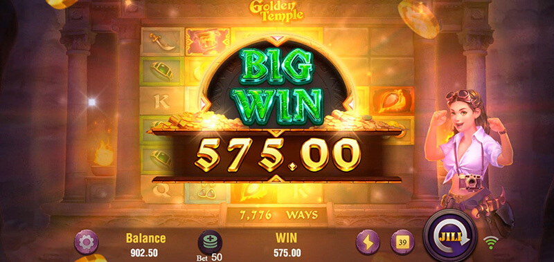 JILI Golden Temple Slot - Big Win