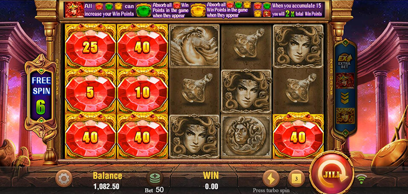 JILI Medusa Slot - Scatter Symbols with Number Value Will Be Calculated