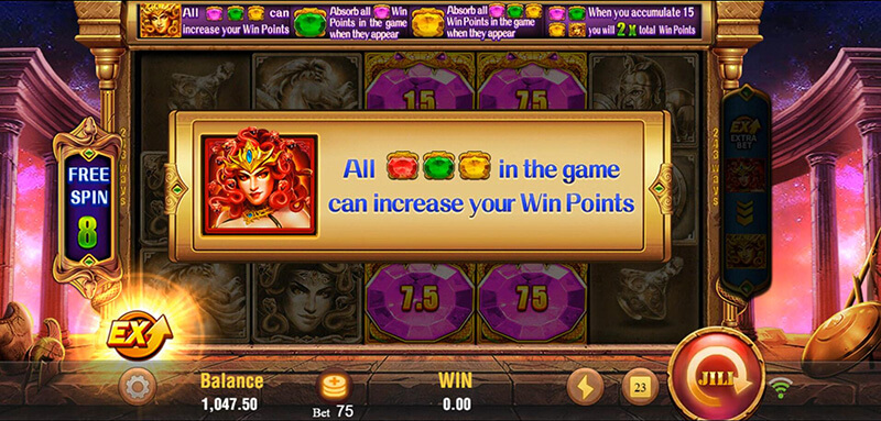 JILI Medusa Slot - Step By Step Mode Extra Bet Feature