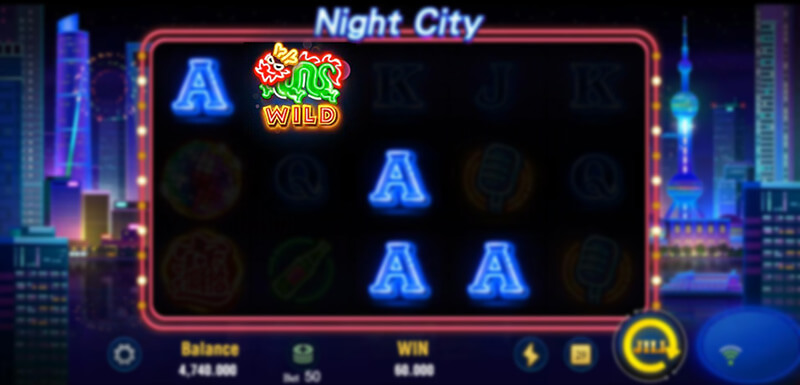 JILI Night City Slot - Wild Symbol
