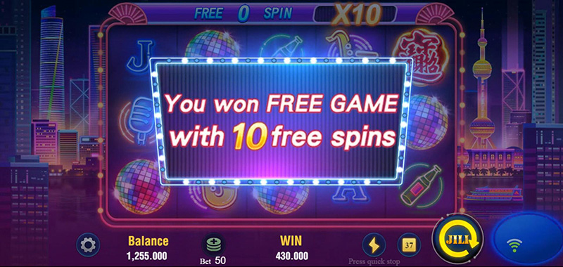 JILI Night City Slot - 10 Additional Free Spins