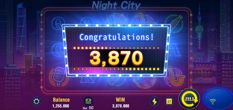 JILI Night City Slot - Total Win