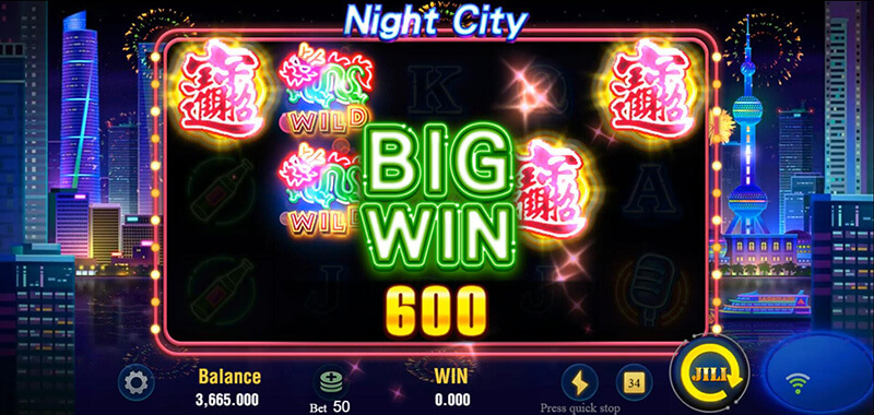 JILI Night City Slot - Big Win