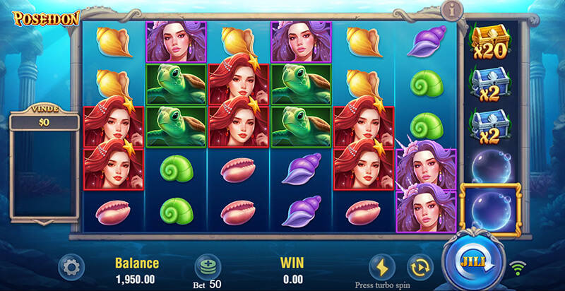 JILI Poseidon Slot - Bubble Symbol