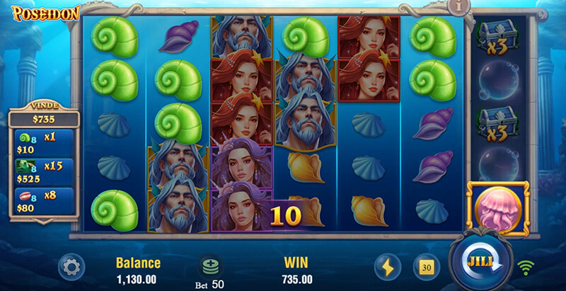 JILI Poseidon Slot - Jellyfish Symbol
