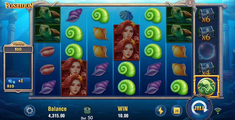 JILI Poseidon Slot - Octopus Symbol