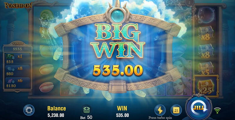 JILI Poseidon Slot - Big Win