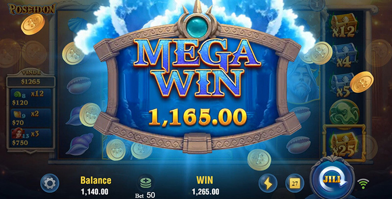 JILI Poseidon Slot - Mega Win