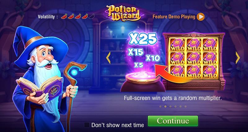 JILI Potion Wizard Slot Game