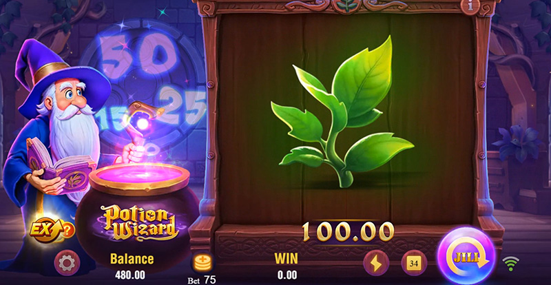 JILI Potion Wizard Slot - Reveal Symbol Winning Combination