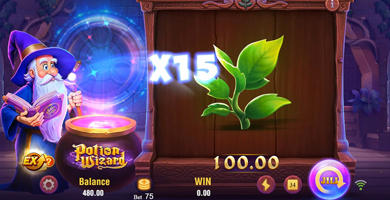 JILI Potion Wizard Slot - 15x Winning Combination