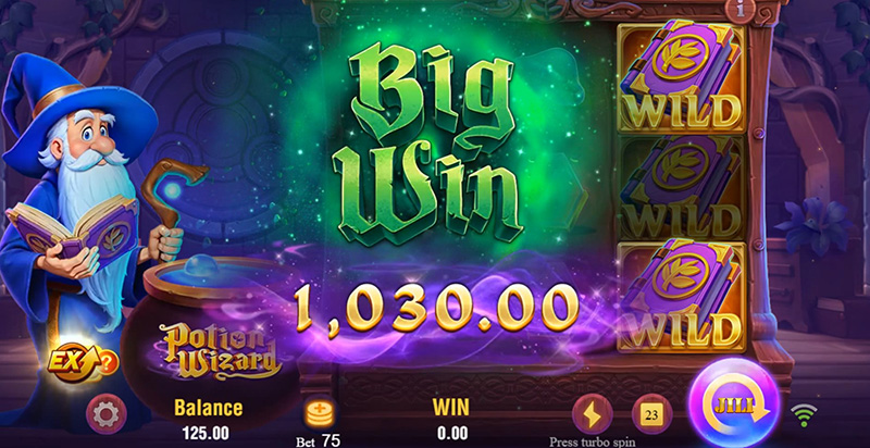 JILI Potion Wizard Slot - Big Win