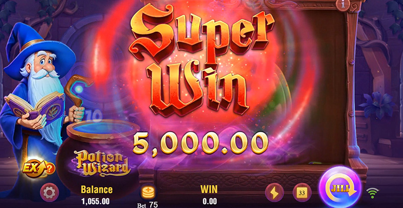 JILI Potion Wizard Slot - Super Win