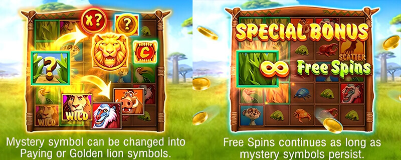 JILI Safari Mystery Slot - Bonus Features