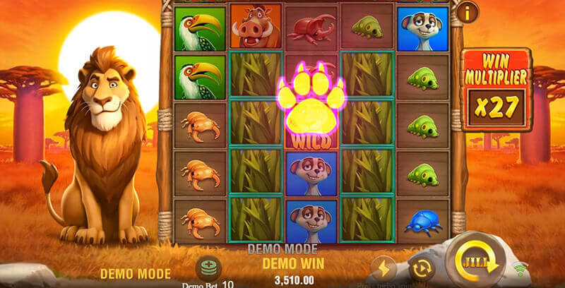JILI Safari Mystery Slot - Nudge Up Symbol Up By 1 Grid Position