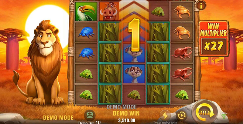 JILI Safari Mystery Slot - Nudge Up Symbol Up By 1 Grid Position