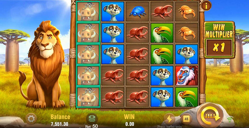 JILI Safari Mystery Slot - Nudge Reveal Feature