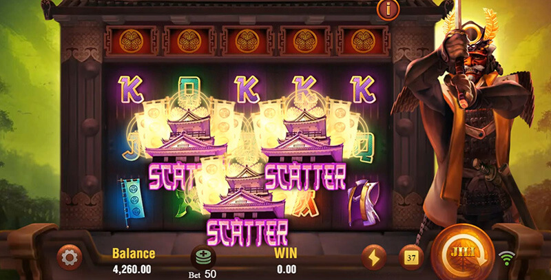 JILI Shogun Slot - Trigger Free Spins Bonus