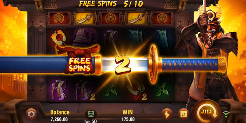 JILI Shogun Slot - Extra Free Spins