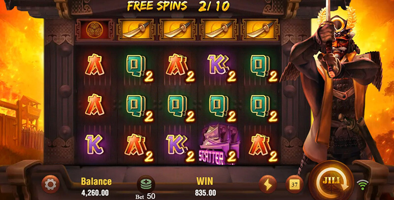 JILI Shogun Slot - Hidden Bonus