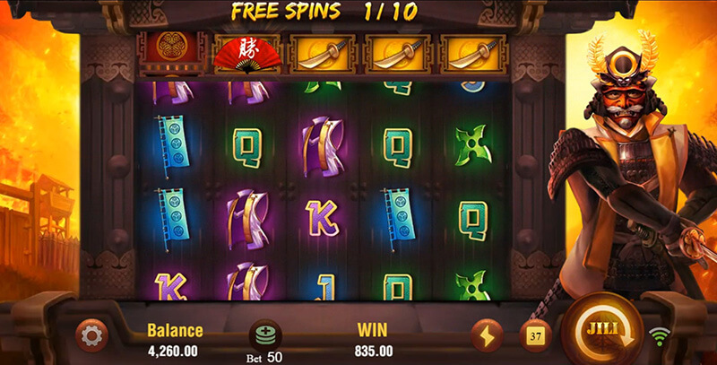 JILI Shogun Slot - Bonus symbol Upgraded