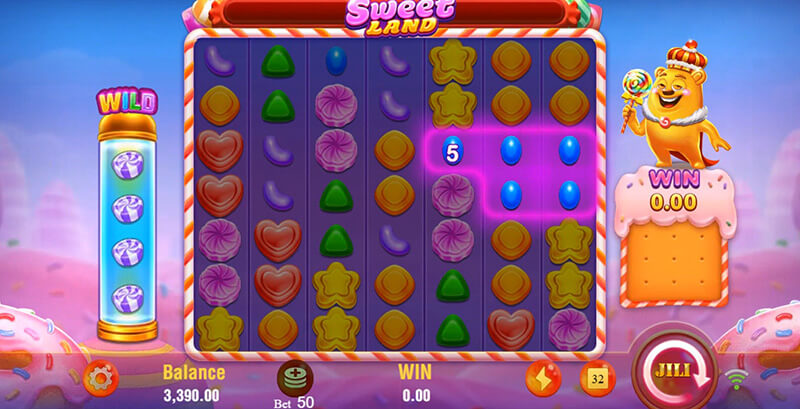 JILI Sweet Land Slot - Cascading Reels Feature