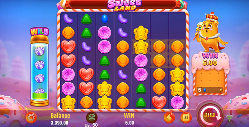 JILI Sweet Land Slot - Cascading Reels Feature