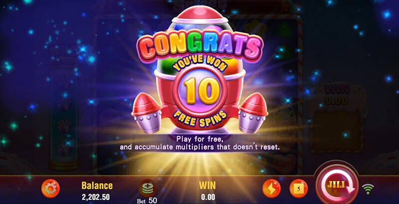 JILI Sweet Land Slot - 10 Free Spins