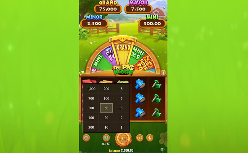 JILI The Pig House Slot - Betting Options, Auto Spin, Turbo Spin