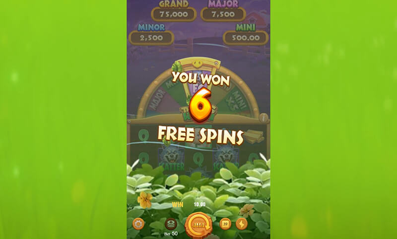 JILI The Pig House Slot - Normal Free Game Mode 6 free Rounds