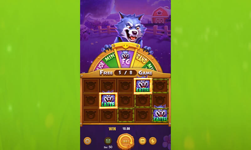 JILI The Pig House Slot - Scatter Symbol Upgrade the Framed Level