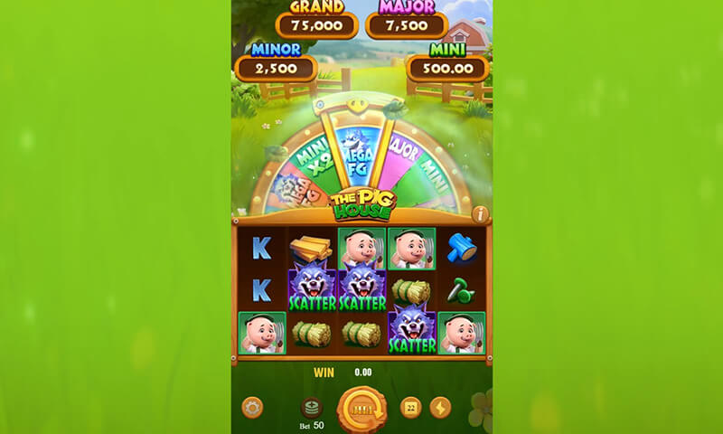 JILI The Pig House Slot - Blue Mega Free Spins