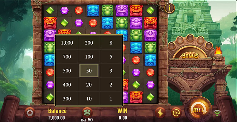 JILI Treasure Quest Slot - Betting Option