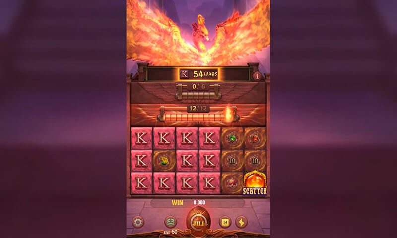 JILI Trial of Phoenix Slot - Winning Symbols Reached 12