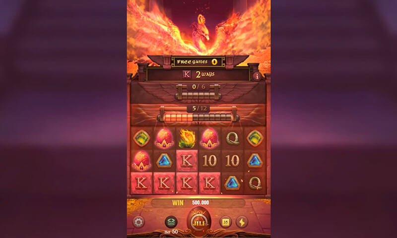 JILI Trial of Phoenix Slot - Randomly Upgraded Symbol