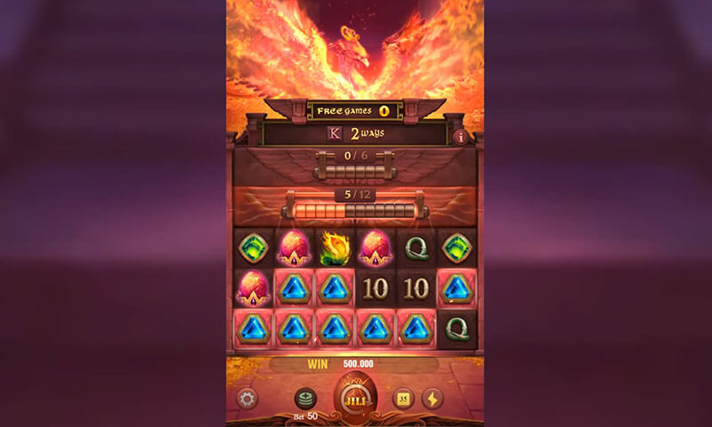 JILI Trial of Phoenix Slot - Another Cascade Feature